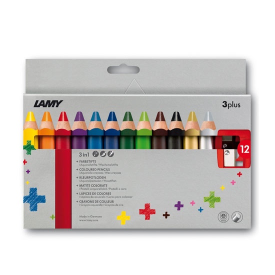 Crayons de couleur 3plus (+3 ans) Lot de 12