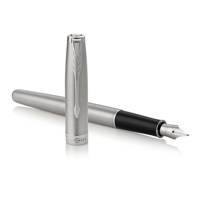 Sonnet Steel/Chrome Stylo-plume Medium dans le groupe Stylos / Stylo haute de gamme / Stylo à plume chez Pen Store (104818)