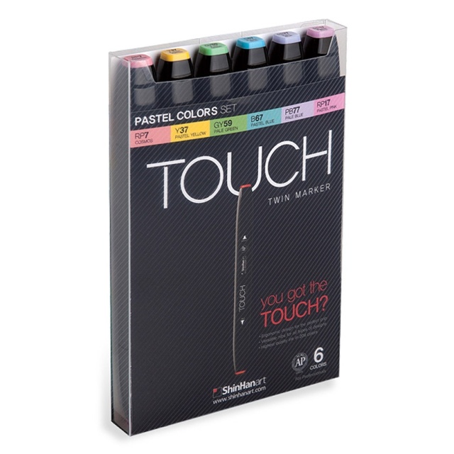 Twin Marker ensemble de 6 Pastel