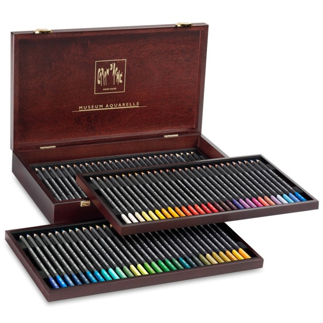 Museum Aquarelle Lot de 76 Coffret en bois