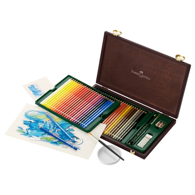 Coffret en bois Albrecht Dürer Lot de 48 + accessoires