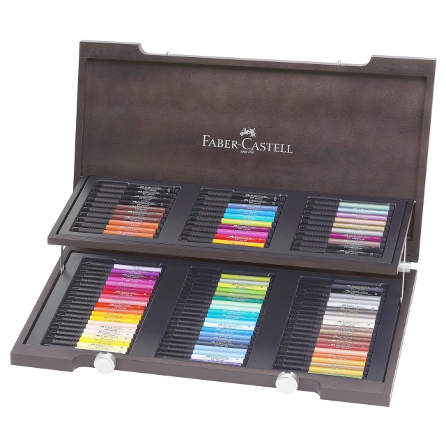 PITT Artist Brush Lot de 90 Coffret en bois