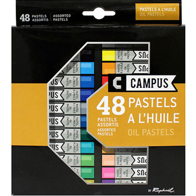 Campus Pastels à l'huile ensemble de 48