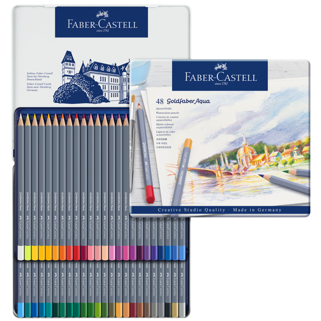 Goldfaber Aqua Crayons Aquarelle Lot de 48