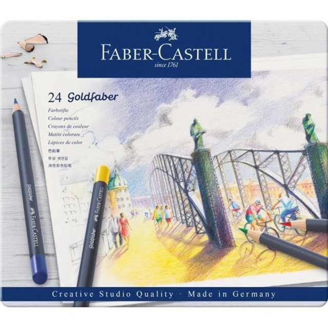 Goldfaber Crayons de couleur Lot de 24