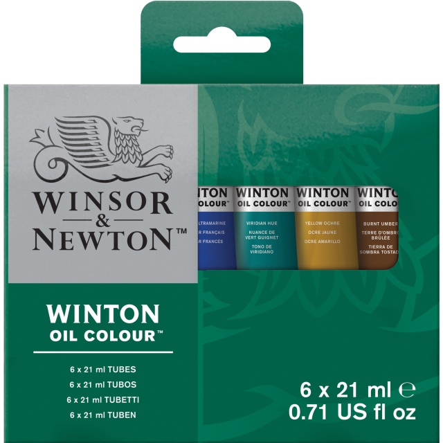 Winton Peinture à l'huile Tube Ensemble de 6 x 21 ml