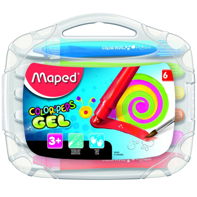 Color Peps Craies gel Lot de 6 (3 ans et +)