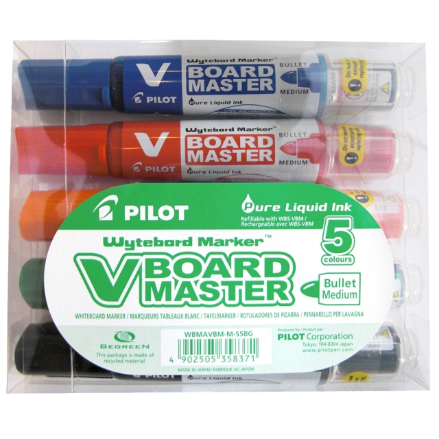 Pilot Whiteboard Kit (feutres + porte-feutres + tampon effaceur