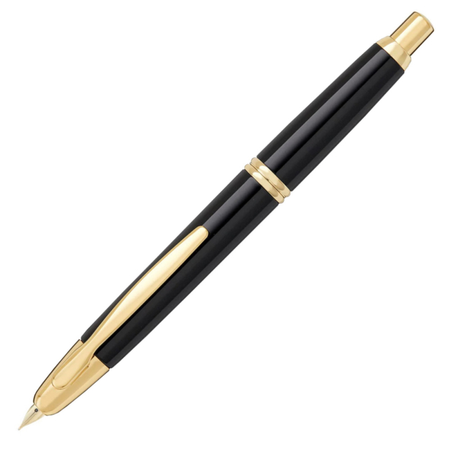 Capless Stylo-plume Black/Gold