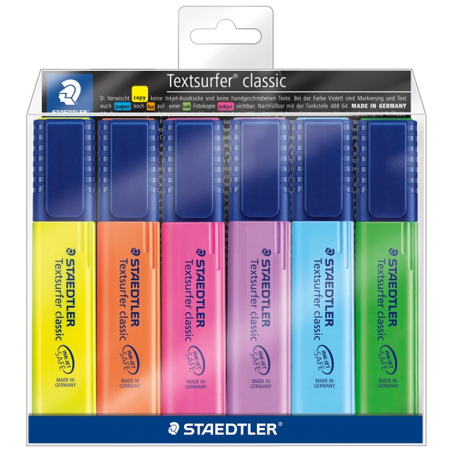 Surligneurs Textsurfer Classic lot de 6