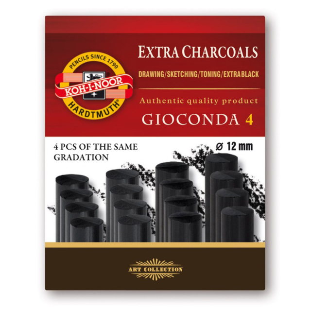 Gioconda Fusain ensemble de 4