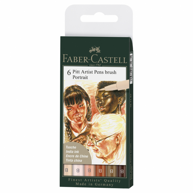 PITT Artist Brush Lot de 6 Portrait