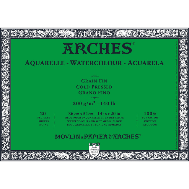 Bloc aquarelle CP 300g 36x51cm