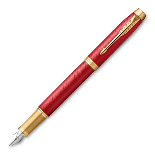 IM Premium Red/Gold Stylo-plume Fine dans le groupe Stylos / Stylo haute de gamme / Stylo à plume chez Pen Store (112692)