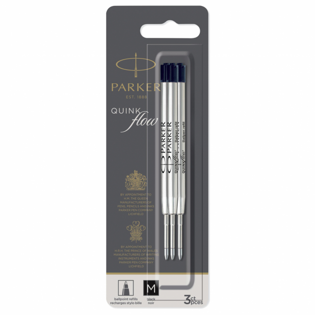 Cartouche de stylo à bille QuinkFlow 3-pack Medium Blue dans le groupe Stylos / Accessoires Crayons / Cartouches et Recharges chez Pen Store (125388)