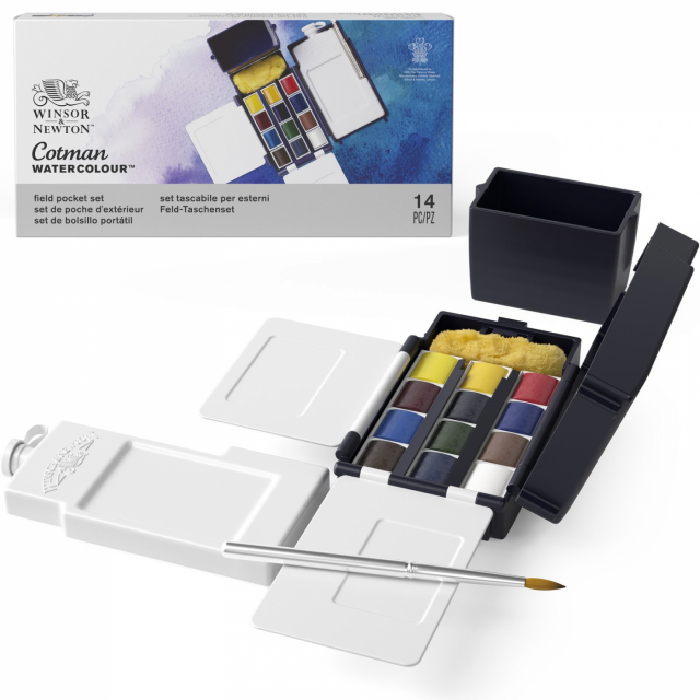 Cotman Ensemble d'aquarelle Field Pocket