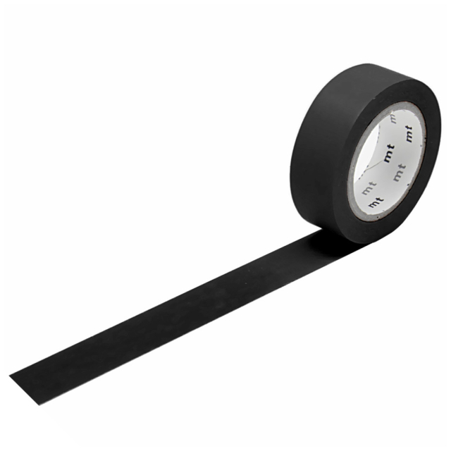 Washi-band adhésive Matte Black