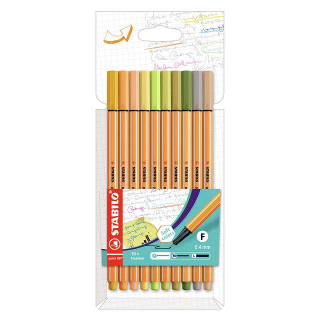 Point 88 Fineliner Lot de 10 Trend