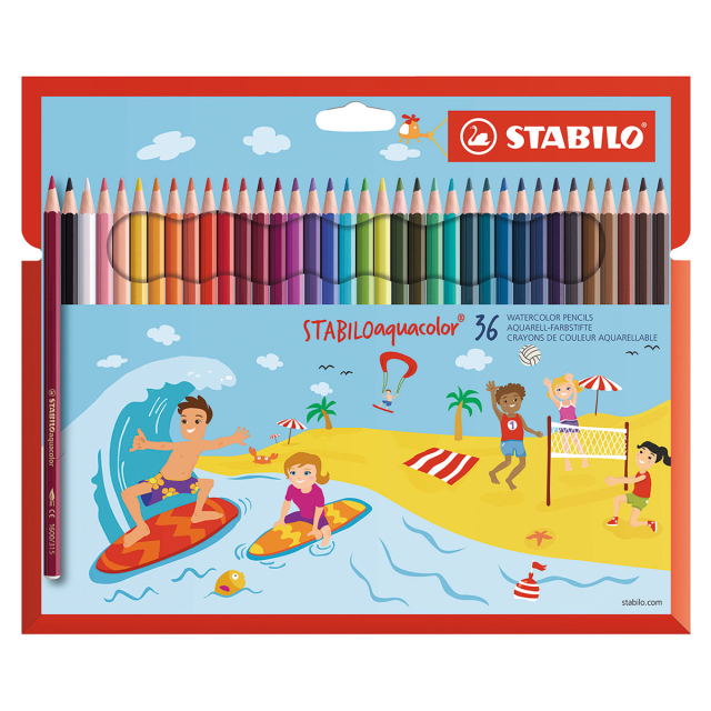 Aquacolor Crayons aquarellables Lot de 36