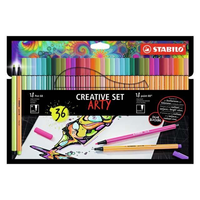Creative Set Arty Lot de 36
