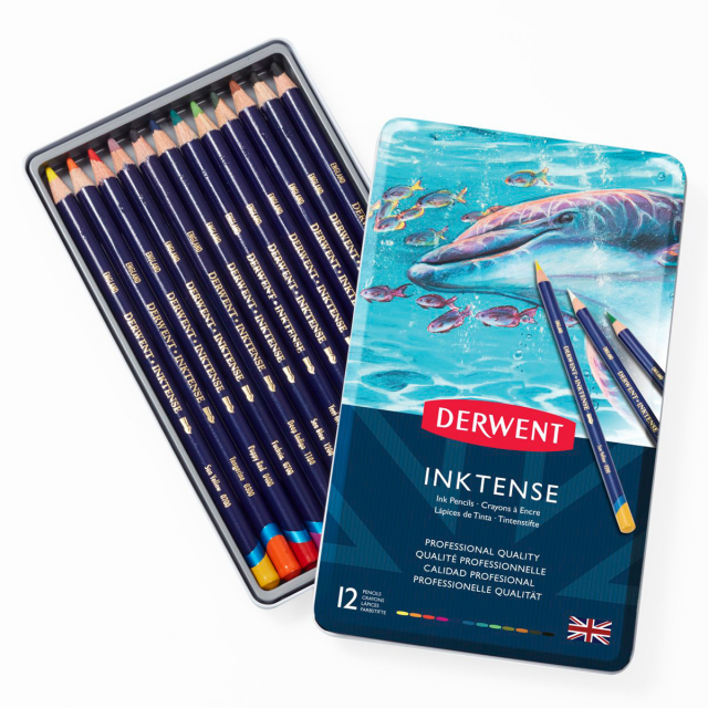 Inktense Crayons Aquarelle Ensemble de 12