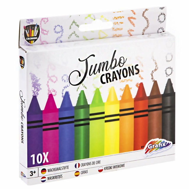 Crayons de cire Jumbo 10 pièces
