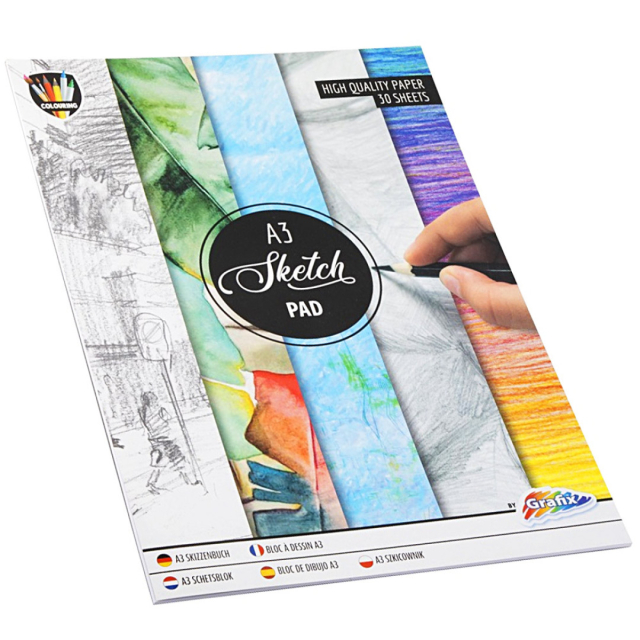 Carnet de croquis A3, 30 feuilles