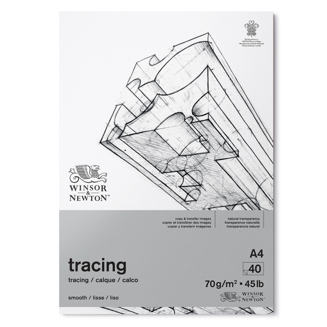 Ashton and Wright - Bloc de papier calque A3 – Papier 60 g/m² – 60 feuilles  – Lot de 2.