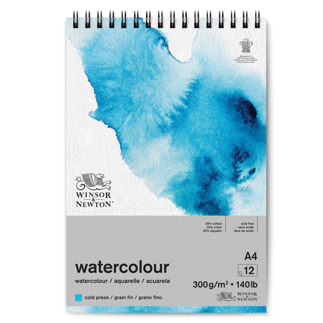 Bloc aquarelle Spirale A4 300g