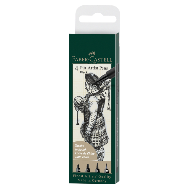 PITT Artist Lot de 4 Black