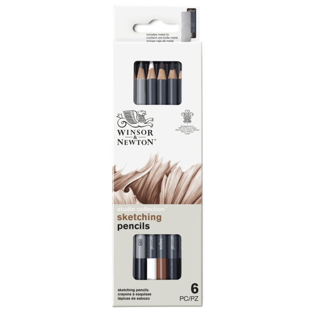 Studio Collection Crayons pour dessiner Lot de 6