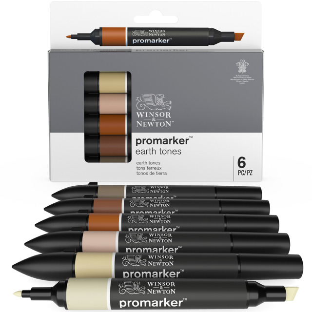 Promarker Lot de 6 Earth tones