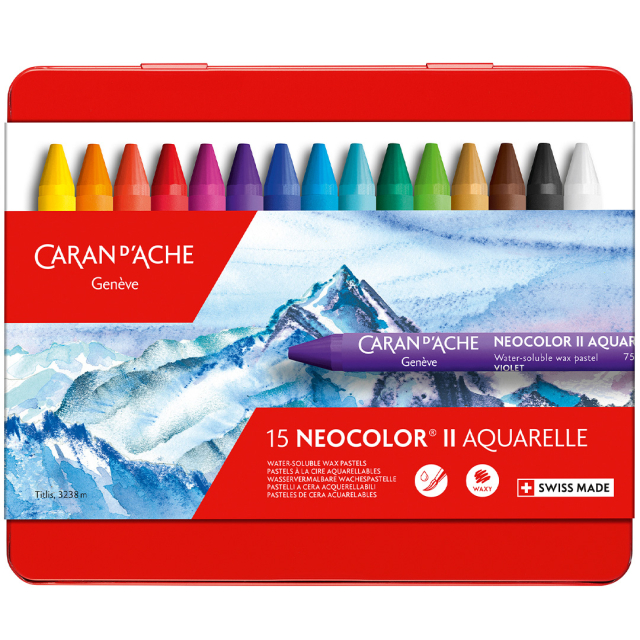 Neocolor II Aquarelle Set de 15 