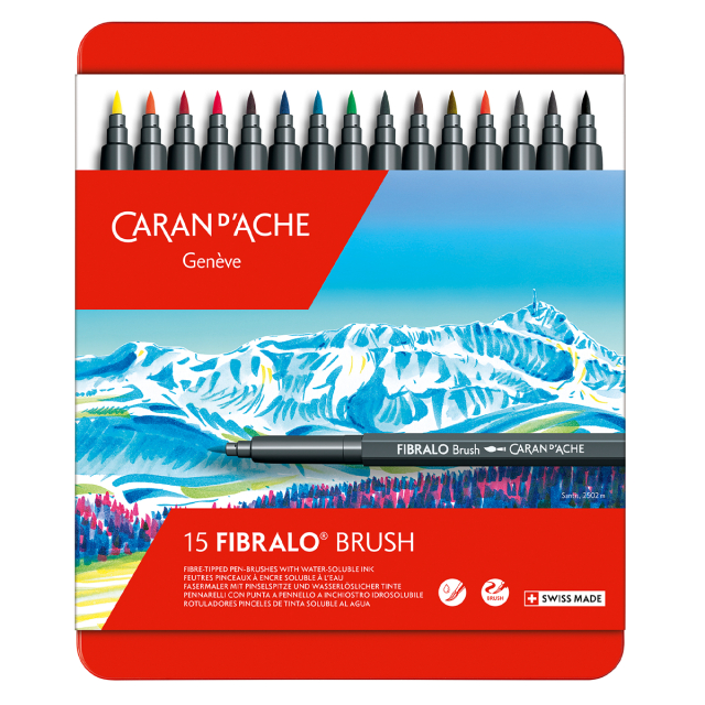 Fibralo Stylo pinceau 15 pièces