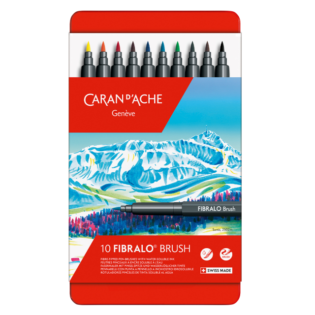 Fibralo Stylo pinceau 10 pièces
