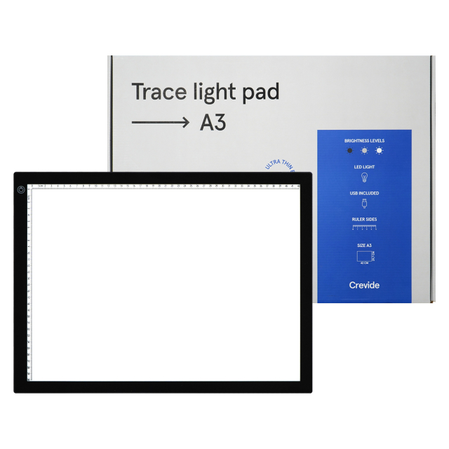 Table lumineuse Daylight Wafer à Led pour format A4, A3 et A2