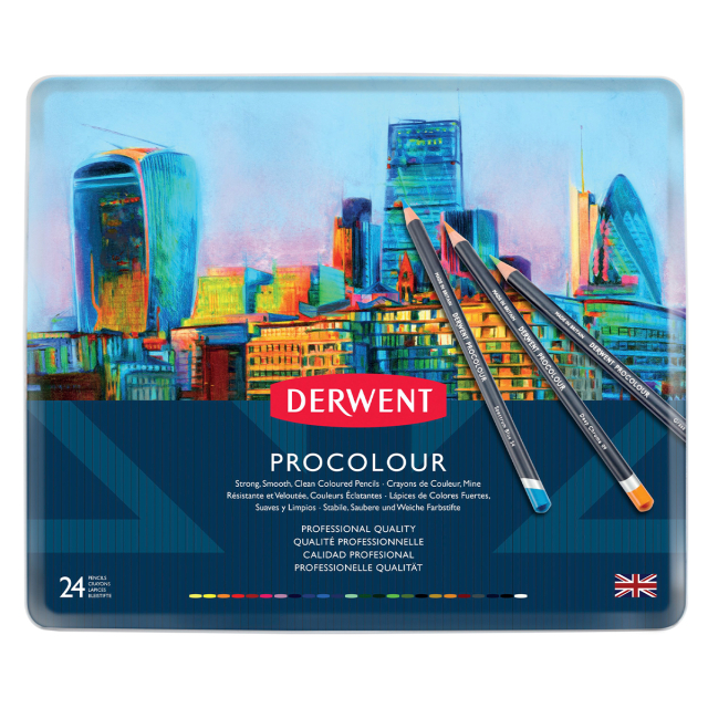Procolour Crayons de couleur Lot de 24