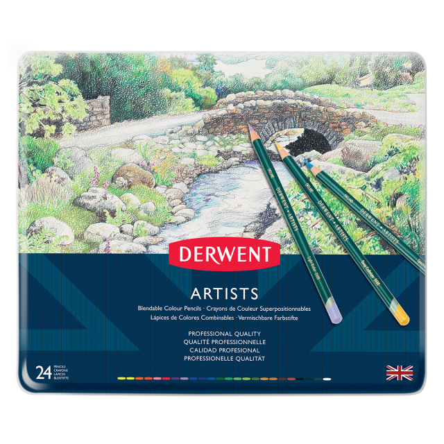 Artists Crayons de couleur Lot de 24