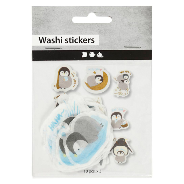 Washi Stickers Pingouins