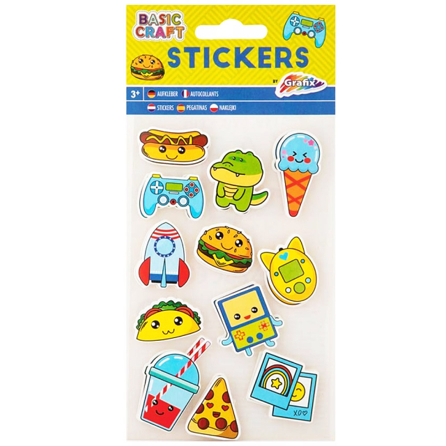 3D Stickers Kawaii 1 filles