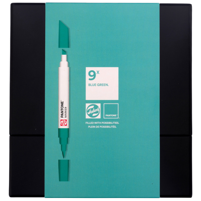 Marker Ensemble de 9 Blue Green