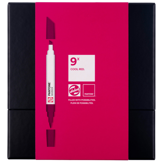 Marker Ensemble de 9 Cool Red