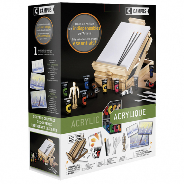 Set acrylique Campus avec chevalet