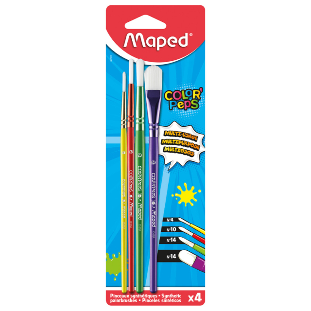 Color'Peps Pinceaux pour enfants lot de 4