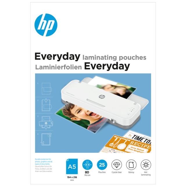 Pochettes à plastifier A5 80mic Lot de 25