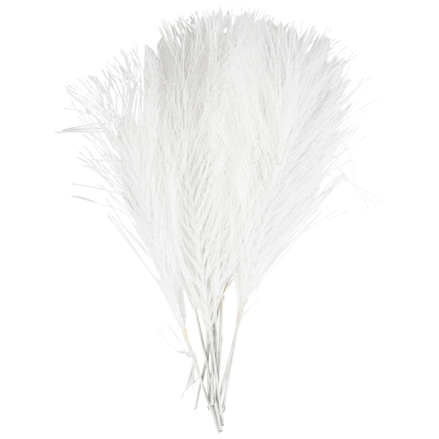 Plumes artificielles lot de 10 Blanc