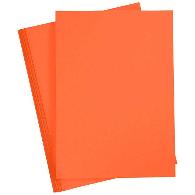 Papier coloré Orange A4 180g 20 feuilles