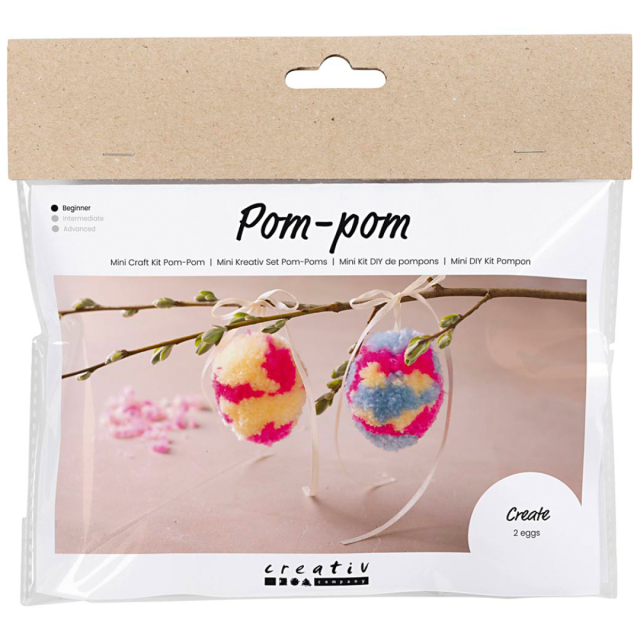 Mini DIY-kit Œufs Pompom