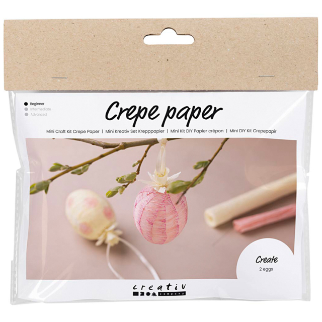 Mini DIY-kit Œuf en papier crépon