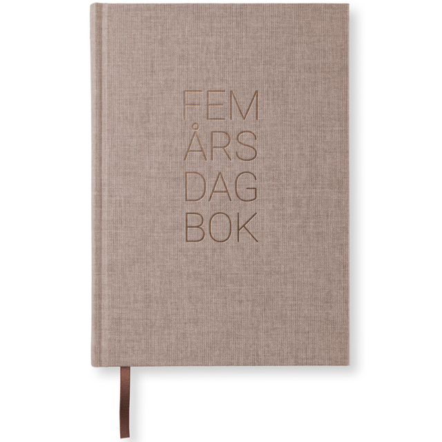 Journal de 5 ans A5 Brown Oak